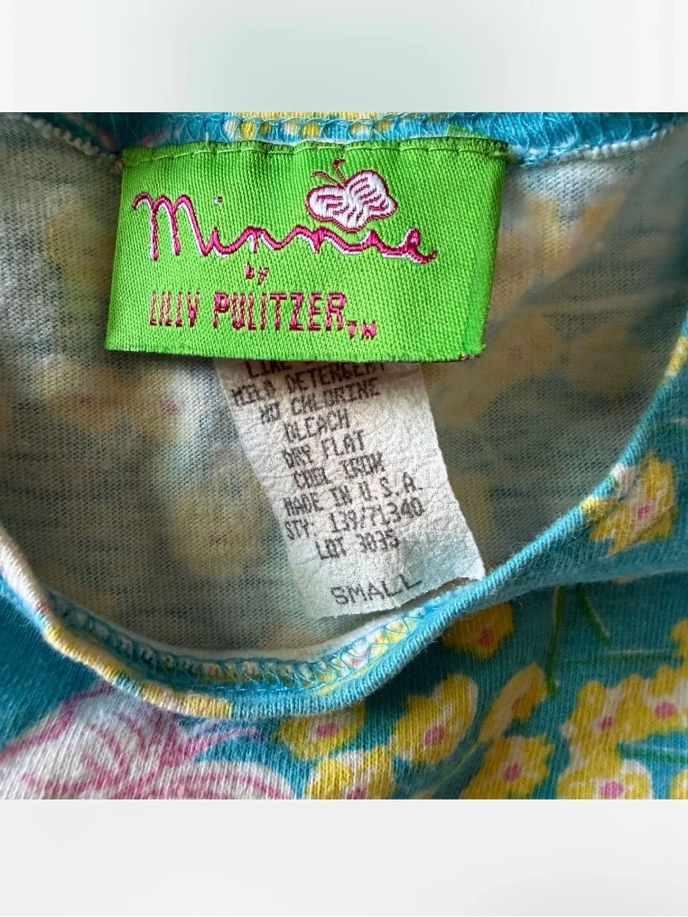 Rare Vintage Lilly Pulitzer Minnie Girls 100% Cotton Dress (Small/4-5)